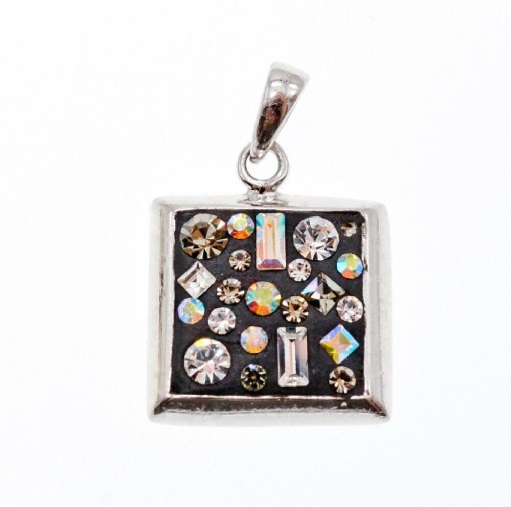 925 Sterling Silver Enamel & CZ Exclusive Pendant